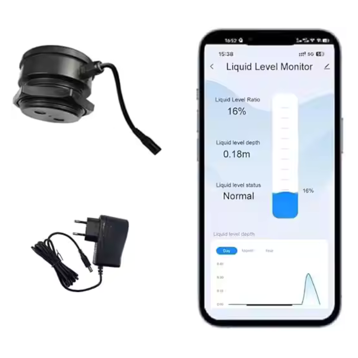 Medidor Nivel Agua y combustible Inteligente Zigbee App Tuya